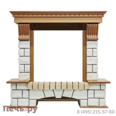 Портал Royal Flame Pierre Luxe угловой под очаги Fobos FX / Majestic FX фото 5