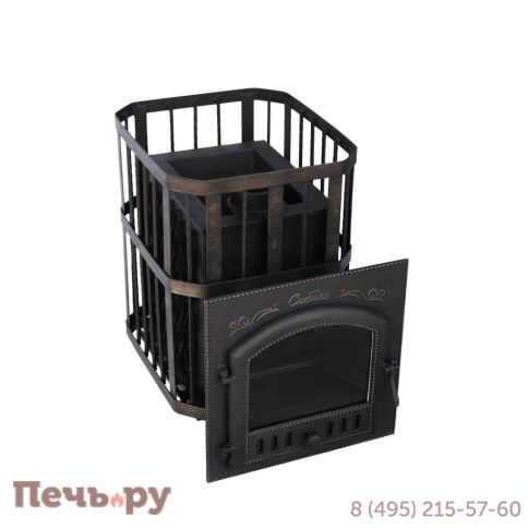 Премиальная банная печь НМК Сибирь-40 (дверка 545х545) фото 2