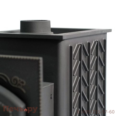 Премиальная чугунная банная печь НМК Сибирь 25 (дверка 545х545) фото 6