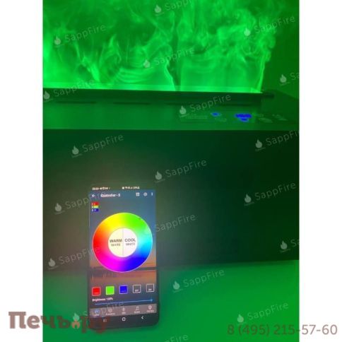 Премиальный паровой 3D электрокамин SappFire 1200 фото 8