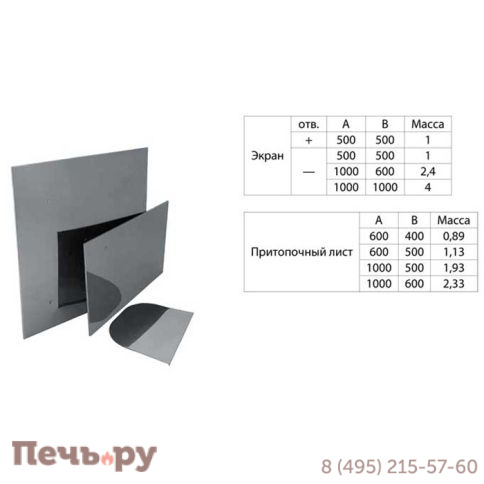 Притопочный лист Феррум 480*1000 (AISI 430/ 0.5) фото 2