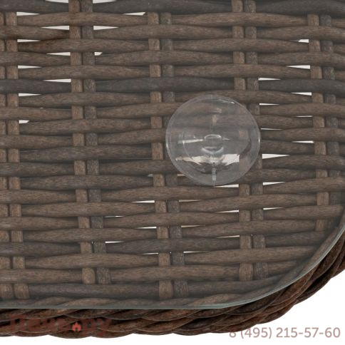 Прованс 4SiS столик журнальный из ротанга, цвет коричневый фото 4