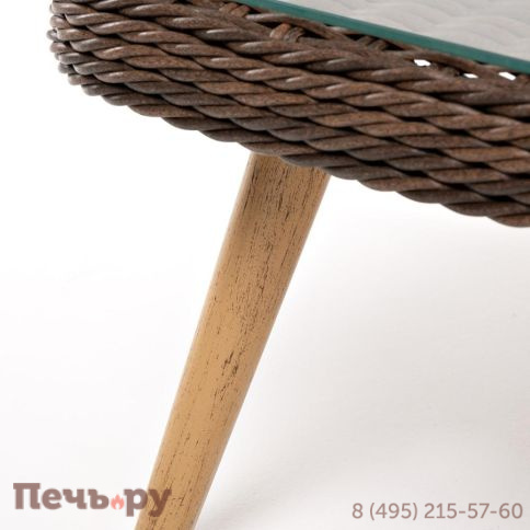 Прованс 4SiS столик журнальный из ротанга, цвет коричневый фото 6