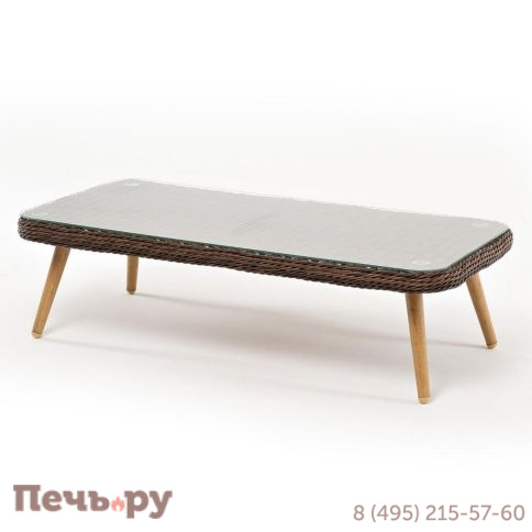 Прованс 4SiS столик журнальный из ротанга, цвет коричневый фото