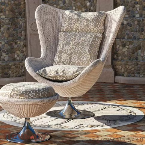 Пуф плетеный с подушкой DFN Aldebaran DFN/62680 фото 4