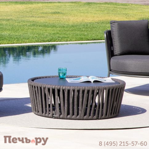 Пуф-столик плетеный с подушкой Vermobil Daisy Rope фото 4