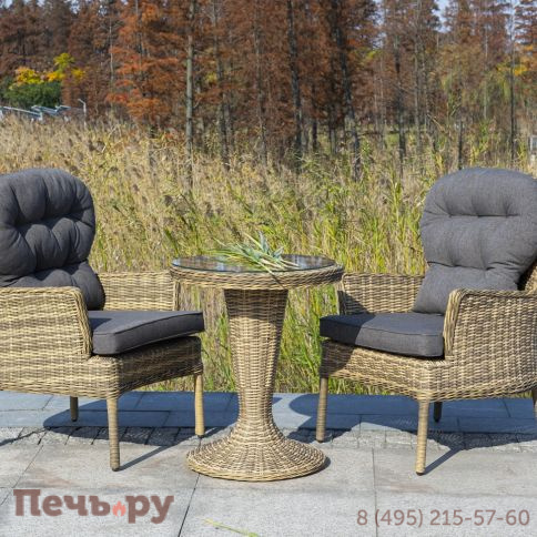 "Алиса" кресло плетеное, цвет соломенный фото 7