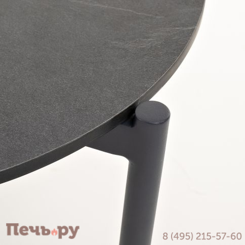 "Диего" журнальный стол из HPL 120х60 H40, каркас темно-серый (RAL7024), цвет "серый гранит" фото 5