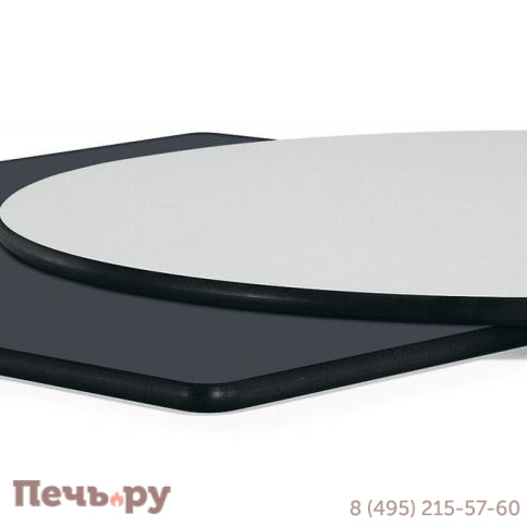 "Каффе" интерьерный стол из HPL круглый Ø70см, цвет молочный фото 4