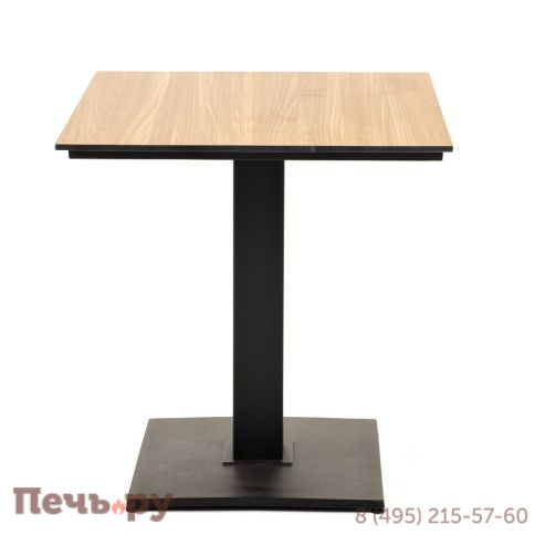 "Каффе" интерьерный стол из HPL квадратный 70х70см, цвет "дуб" фото 2