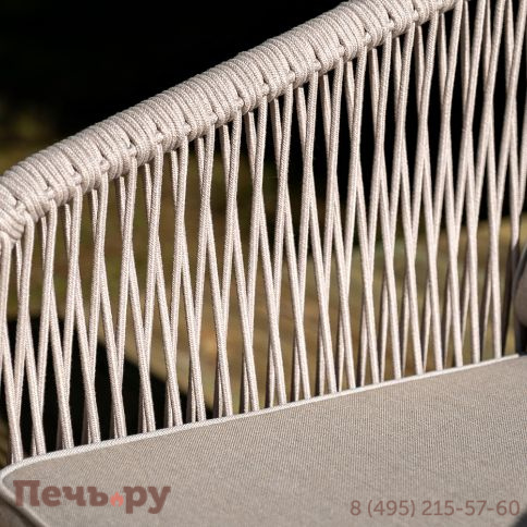 Лаунж-зона 4SiS Канны 4-местная из роупа со столиком Канны цвета дуб, основание дуб, роуп бежевый фото 12