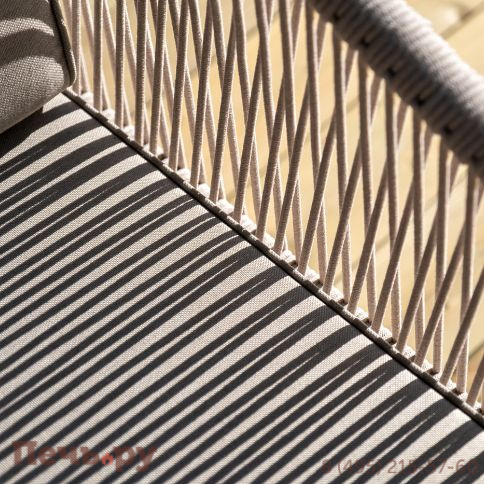 Лаунж-зона 4SiS Канны 4-местная из роупа со столиком Канны цвета дуб, основание дуб, роуп бежевый фото 16