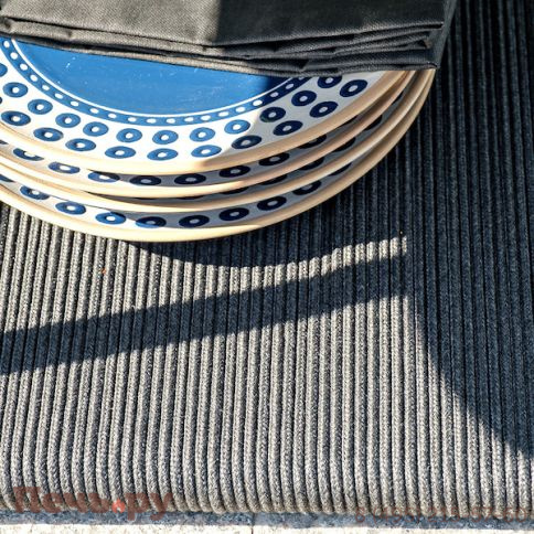 Лаунж-зона 4SiS Канны 5-местная плетеная из роупа (веревки), цвет темно-серый фото 12