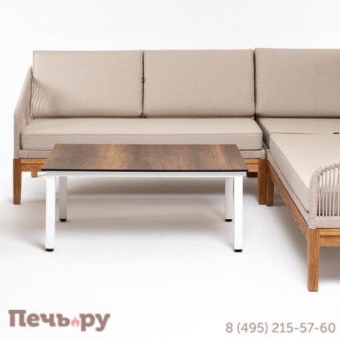 Лаунж-зона 4SiS Канны из роупа (веревки), цвет темно-серый фото