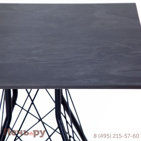 "Конте" интерьерный стол из HPL 63x63см, цвет "серый гранит" фото 3
