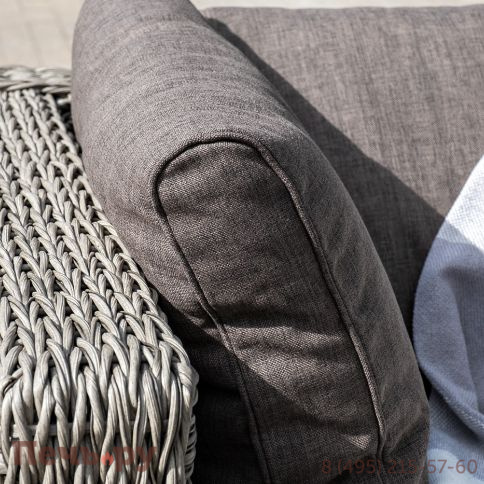 "Лунго" модуль диванный угловой с подушками, цвет серый (гиацинт) фото 14