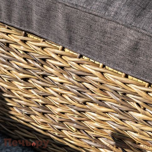 "Лунго" модуль диванный угловой с подушками, цвет соломенный (гиацинт) фото 6