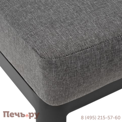 "Париж" модуль диванный алюминиевый центральный, цвет серый фото 4