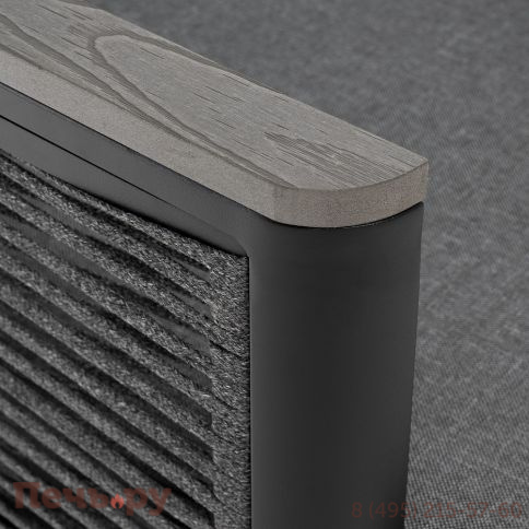 "Сан Ремо" кресло плетеное из роупа садовое, каркас алюминий темно-серый, роуп серый, ткань серая фото 5