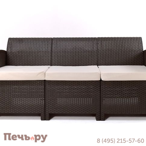 Диван трехместный Gardeck B:Rattan premium (3-х местная подушка) фото