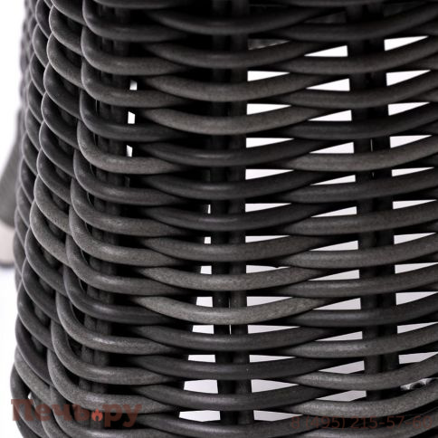 Равенна 4SiS кофейный стол из искусственного ротанга, цвет графит фото 4