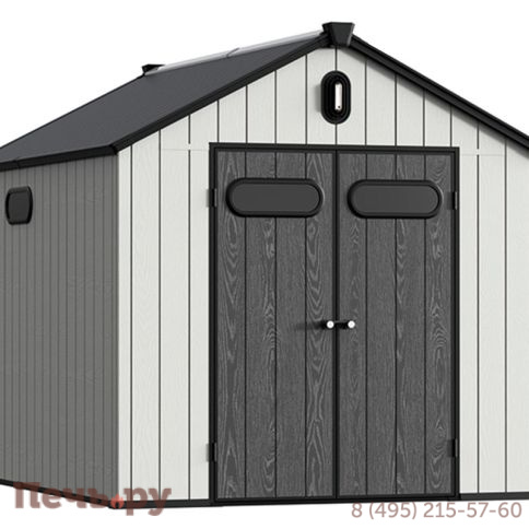 Сарай пластиковый Gardeck Summit 7,4м2, серый/антрацит фото