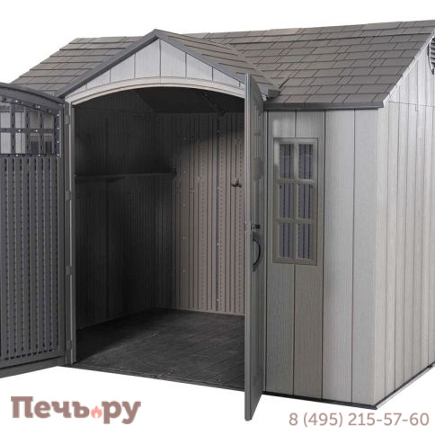 Сарай пластиковый Gardeck Woodlook 10*8 фото 3