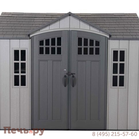 Сарай пластиковый Gardeck Woodlook 10*8 фото 4