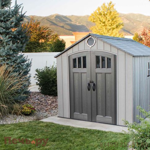 Сарай пластиковый Gardeck WoodLook 8*10 фото 5