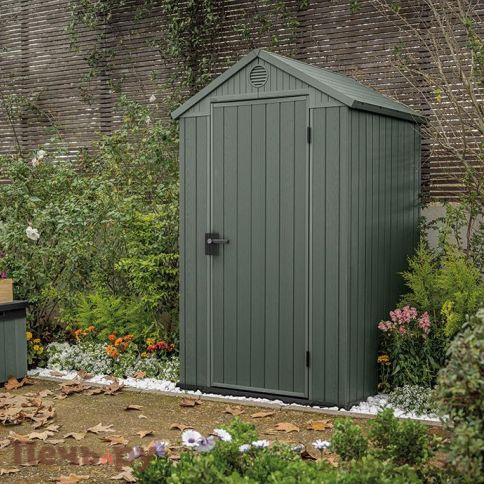 Сарай Keter "Дарвин 4х4" (размеры 118 х 117 см), зеленый фото 2