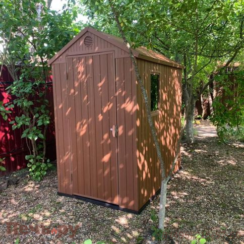 Сарай Keter"Дарвин 4х6" (размеры 118 х 184 см), коричневый фото 6