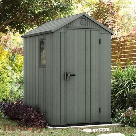 Сарай Keter "Дарвин 4х6" (размеры 118 х 184 см), зеленый фото 2