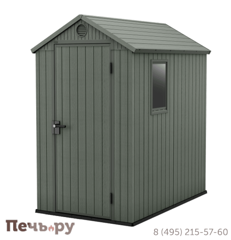 Сарай Keter "Дарвин 4х6" (размеры 118 х 184 см), зеленый фото