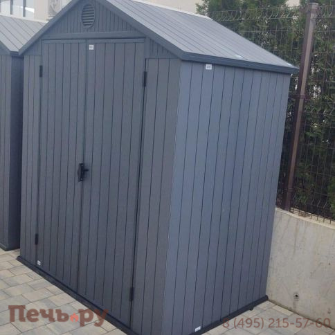 Сарай Keter "Дарвин 6х4" (размеры 183 х 121 см), серый фото 3