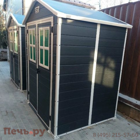 Сарай Keter "Манор 6х5 TWF" (размеры 175 x 145 см) (два окна на фасаде) фото 6
