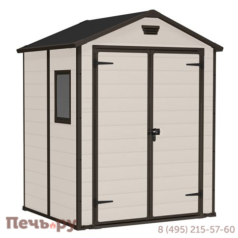 Сарай Keter "Манор 6x5" (размеры 175 x 145 см), бежевый фото