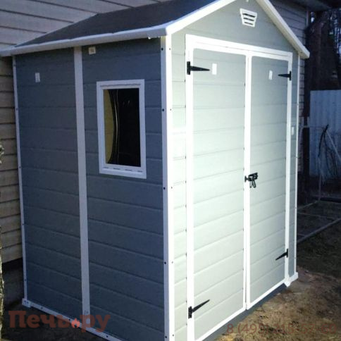 Сарай Keter "Манор 6x5DD" (размеры 175 x 145 см), серый фото 6