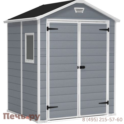 Сарай Keter "Манор 6x5DD" (размеры 175 x 145 см), серый фото