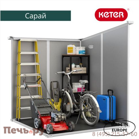 Сарай Gardeck "Манор Пент 6x4" (размеры 175 x 103 см), бежевый фото 4