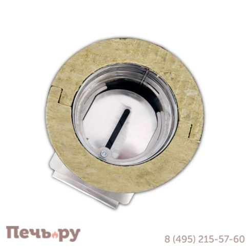 Сэндвич-шибер задвижка Везувий (AISI 430/0,8мм) L-0,2м (изоляция 30) фото 8