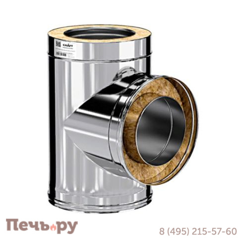 Сэндвич-тройник 87 (90)° Крафт (Craft) HF-50 (316/ 0,8мм-304/0,5) фото