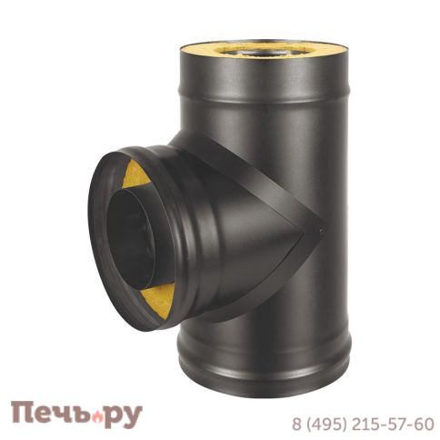 Сэндвич-тройник Везувий Black (AISI 430/0.5мм + Оц.) фото