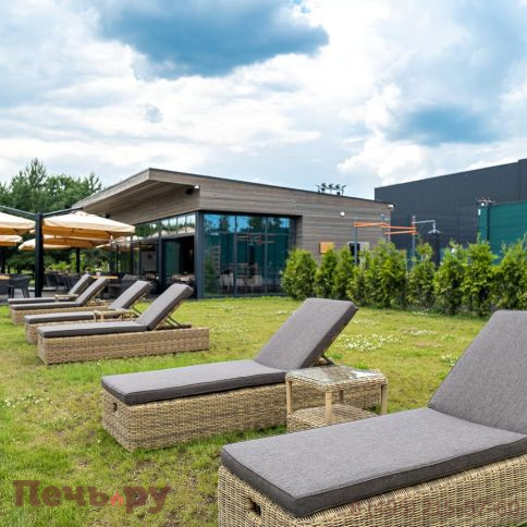 Шезлонг 4SiS Рим с подушкой, цвет соломенный фото 8