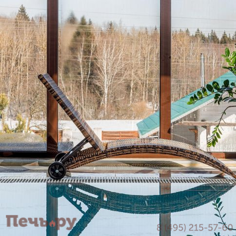 Шезлонг AGATA коричневый без матраса фото 2