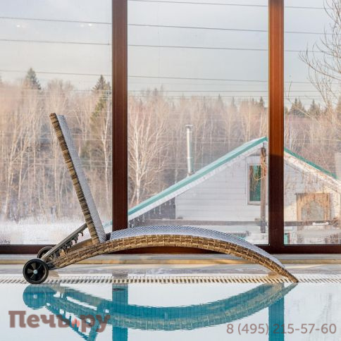 Шезлонг AGATA серый без матраса фото 2