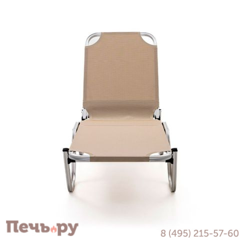 Шезлонг Gardeck Dias алюминиевый, бежевый фото 7