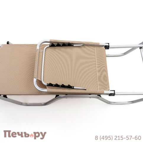 Шезлонг Gardeck Dias алюминиевый, бежевый фото 8