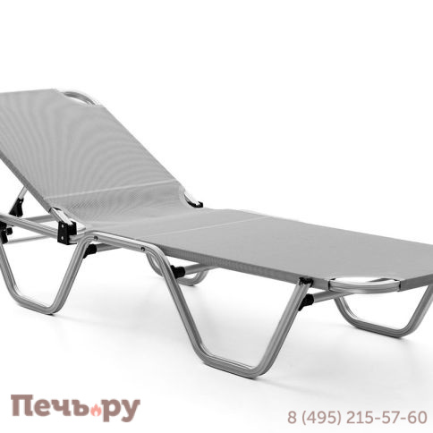 Шезлонг Gardeck Dias алюминиевый, серый фото 4