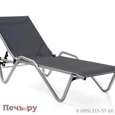 Шезлонг Gardeck Hera алюминиевый, антрацит фото