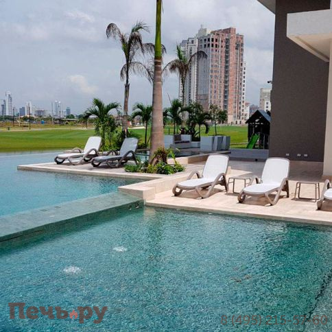 Шезлонг Gardeck Nardi Alfa с подлокотниками, бело-бежевый фото 2